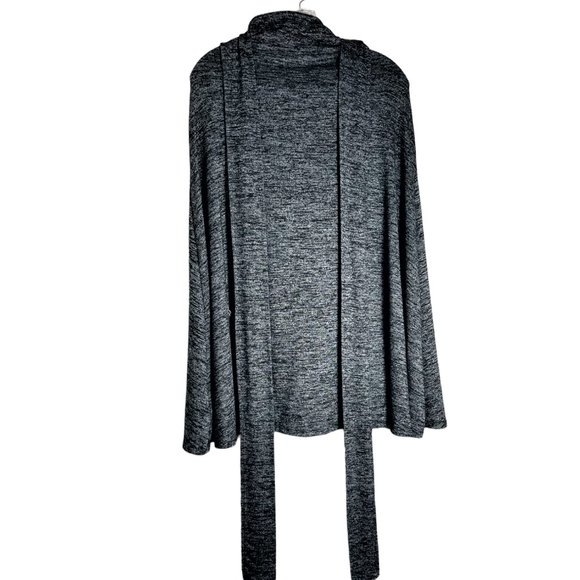 GAP Soft Charcoal Gray Cape Wrap w/Sash Neck Closure, Size S - Picture 2 of 10
